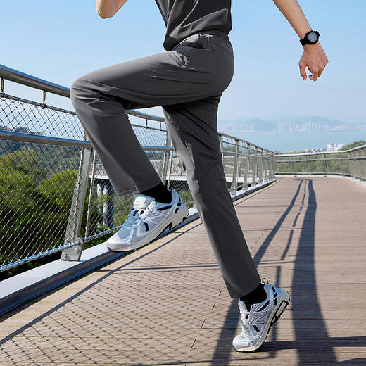 【都市户外】柒牌抽绳松紧休闲裤男春夏薄款简约百搭弹力直筒长裤128H70930 商品图1