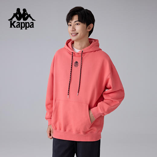 Kappa卡帕背靠背2025新款运动连帽卫衣男休闲针织套头衫宽松上衣K0F12MT61 商品图2