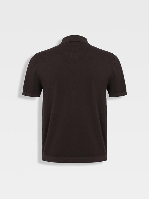 callisto松弛系列咖色棉混纺T恤 商品图1