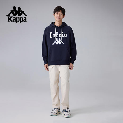Kappa卡帕背靠背运动套头衫男2025新款宽松连帽针织卫衣休闲上衣K0F12MT01 商品图4