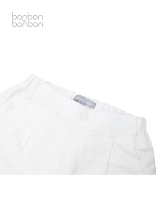 棉麻翻折边短裤 商品图4