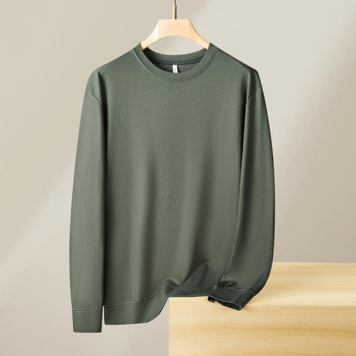 【新款DX】大依优型大码圆领卫衣长袖加肥加大休闲运动上衣男打底衫胖子男士 商品图8