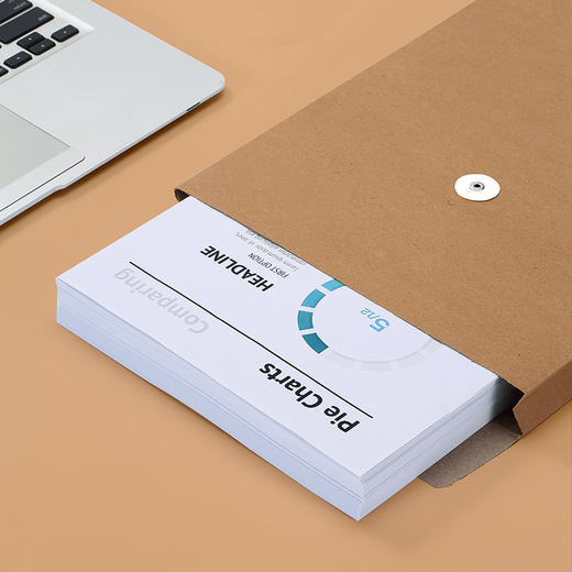 齐心 AD42 混浆200g档案袋 A4 40mm 50个/套 商品图1