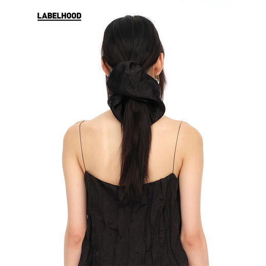 【YIRANTIAN】蕾虎设计感复古造型多色印花马尾发圈发饰 商品图0