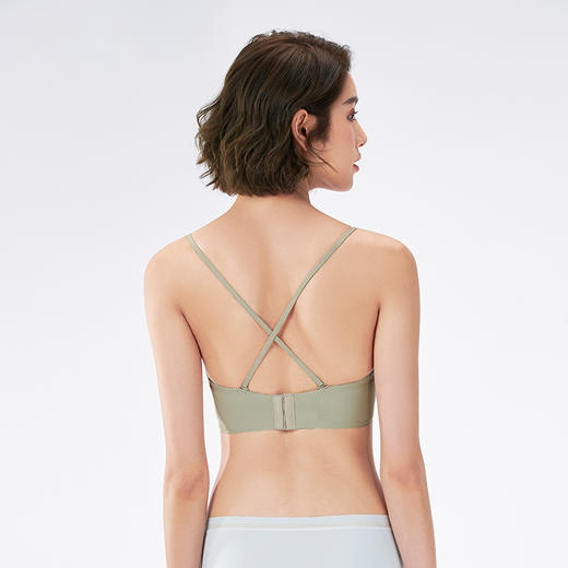 都市丽人B杯痕内衣中厚泳布痕树脂胶圈常规文胸LBH1A2 商品图3