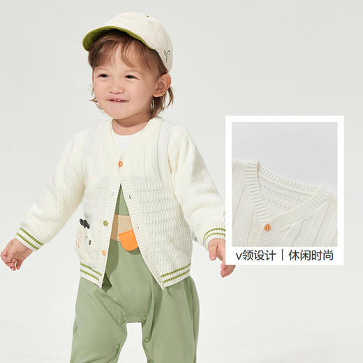 巴拉巴拉童装毛衣针织衫2025新款春装男童开衫可爱萌 商品图3