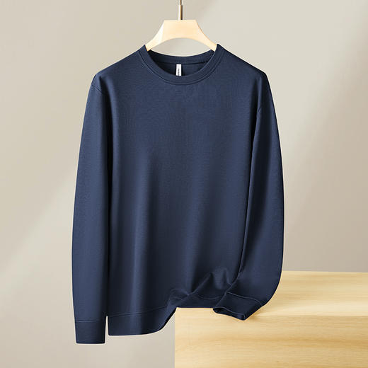 【新款DX】大依优型大码圆领卫衣长袖加肥加大休闲运动上衣男打底衫胖子男士 商品图9