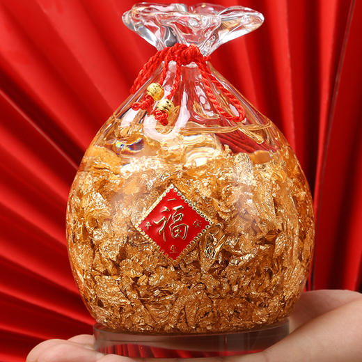 水晶钱袋福袋摆件招财聚财家居办公摆件 商品图2