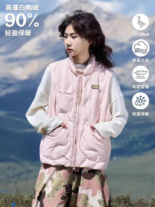 马得工地/MDGDYR244375/波浪绗线羽绒马甲 商品图2