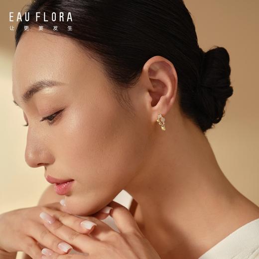 【极光】几何造型闪锆耳钉 商品图2