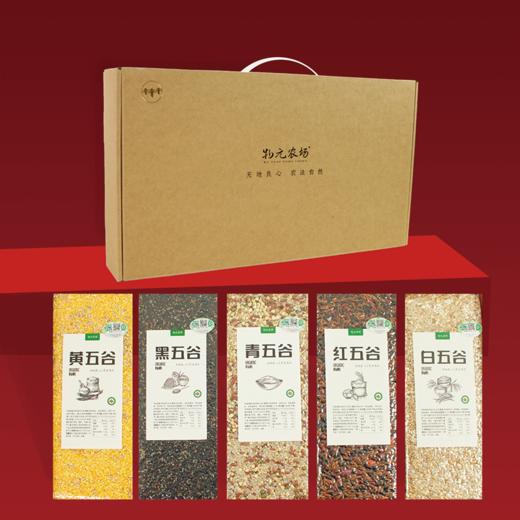 有机五福米礼盒东北杂粮黑白红黄青五种混料粥饭食材八宝粥早餐粥料 商品图0