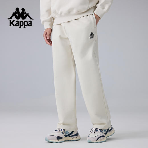 Kappa卡帕背靠背新款运动长裤男休闲直筒裤宽松针织裤跑步裤裤子K0F12AK62 商品图2