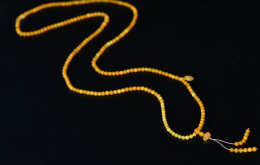 蜜蜡银鎏金配件216念珠 商品图2