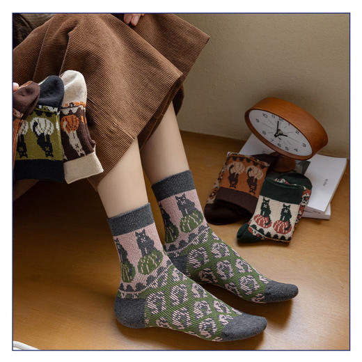 2025春季新款民族风无骨短筒袜 商品图1