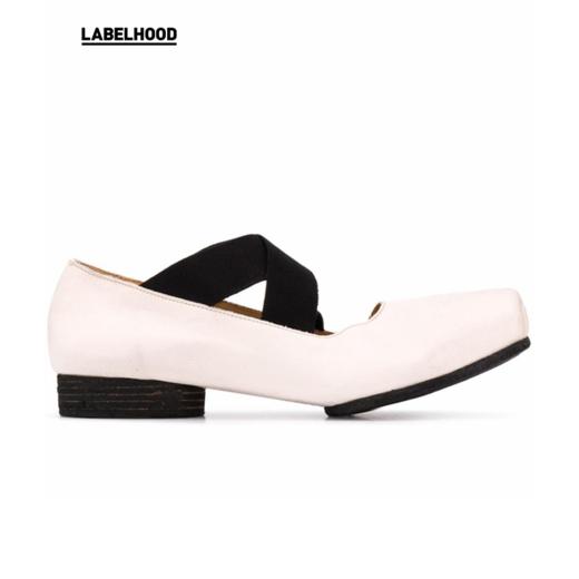 【UMA WANG】蕾虎手工方头交叉绑带芭蕾舞鞋平底高跟鞋经典款单鞋 商品图0