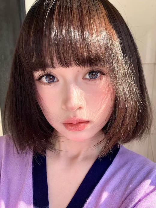 【半年抛中直径】Lulualice-亮蓝灰-14.2mm【半年抛 0-1000度 有525/575】 商品图4