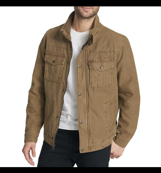 L.V.S 小李出口元单 重水洗做旧vintage 立领棉服夹克 WT812 商品图1