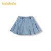 巴拉巴拉童装女童短裙牛仔百褶裙2025春新款裙子百搭 商品缩略图2