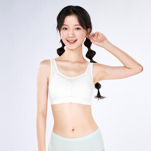 都市丽人内衣薄网布少女优选二阶无钢圈少女文胸BBH2Q6 商品图2
