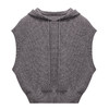 100%山羊绒无袖连帽套头背心 商品缩略图4