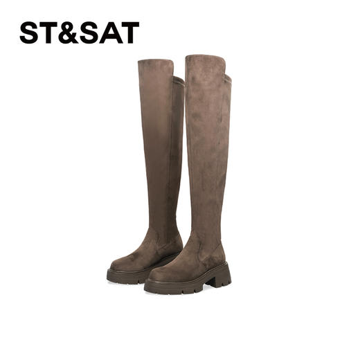 【筒高可选】星期六时尚百搭厚底长筒靴SSC3117B02/SSC3117B04 商品图5