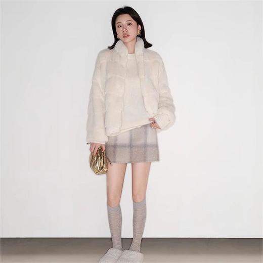 【Vogue Feminity 丹麦貂皮草夹棉加厚大衣】贵气十足 小A版型设计 包容身材又减龄 商品图2