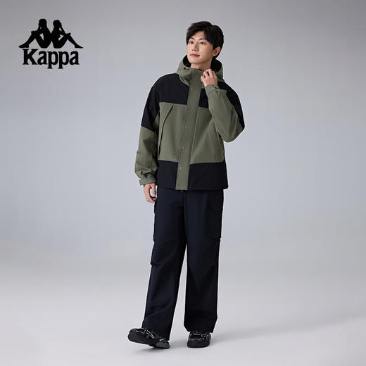 Kappa卡帕背靠背2025新款户外运动防风衣男款防泼水夹克休闲外套K0F12FJ72 商品图4