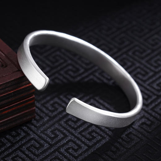 子佩集S999银【阳光倾城】手工银手镯原创设计纯银【55032262】2501 商品图2