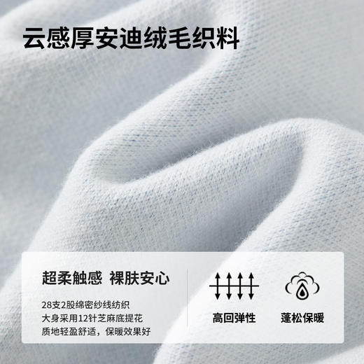 【内购】艺术花卉芝麻底提花刺绣花朵宽松保暖厚28支安迪绒毛衣-W51E58938 商品图2