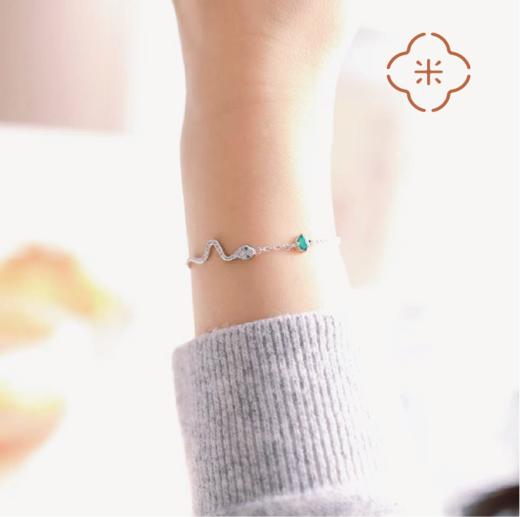 S925银灵蛇迎春手链 生肖猴牛鸡佩戴或有意外之喜 商品图3