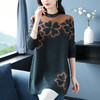 CC-26-7310秋冬装中长款提花毛衣女2024年新款针织衫女减龄毛衣裙 商品缩略图2