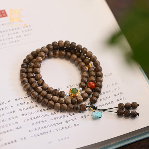 天然文莱沉香桶珠 6.6mm*88颗 8克 SP10598 商品图1