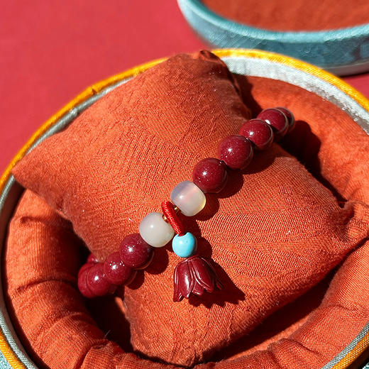 【2025朱砂】如意莲花朱砂手串8mm 商品图2