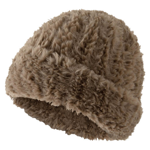 「5色可选！软糯温暖」大头围毛线帽子女秋冬季针织包头帽显脸小保暖白色毛绒茸冷帽配饰 商品图4