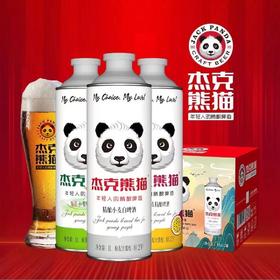 杰克熊猫啤酒 精酿小麦白啤酒 1L/罐
