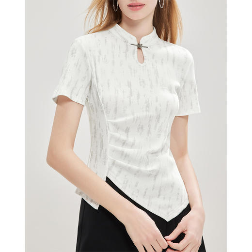 IEF/爱依服2025 春季 时尚小众设计通勤百搭显瘦气质感上衣B40052 商品图4