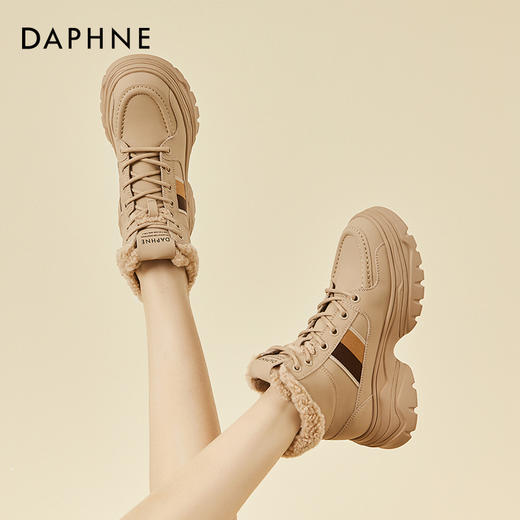 【达芙妮】加绒雪地马丁靴4022607206 商品图7