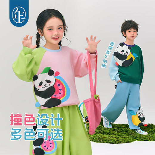 年衣童装男女童卫衣长袖2025年春新款儿童套头衫卡通造型上衣宽松盼达果园卫衣 商品图4