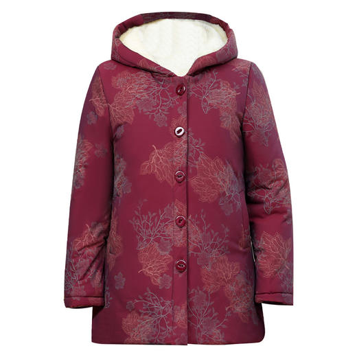 【70岁妈妈羊羔绒棉袄 】老年人冬装连帽棉衣女奶奶加绒加厚大码外套 商品图4