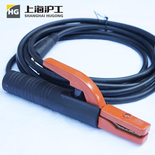 上海沪工【25平方 焊把线 套装】5米 10米 国标铜芯电缆线 25平方焊把线带钳 套装 电焊机配件 商品图3