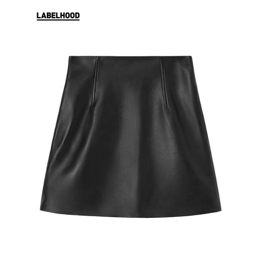 【HIDEMI×LABELHOOD】蕾虎联名款设计感简约皮半身短裙 商品图4