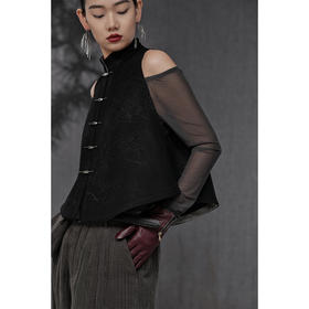 【定制现制作款，下单7-10天发货】新年新衣  凝冬·羊毛对襟马甲  简约时尚气质款