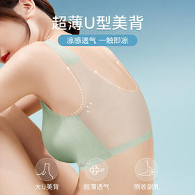 优选丨美雅挺桑蚕丝超薄透气内衣  固定杯机洗不跑杯  冰丝凉感女士无痕文胸