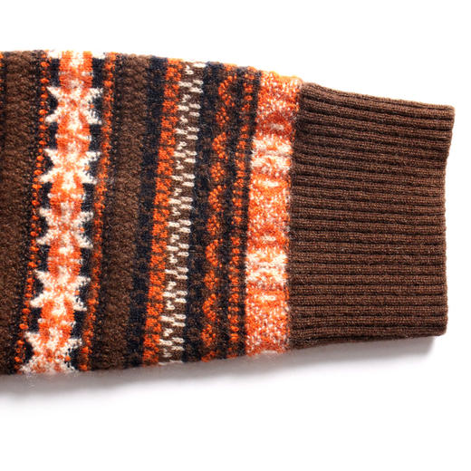 100%山羊绒费尔岛圆领套衫 商品图5