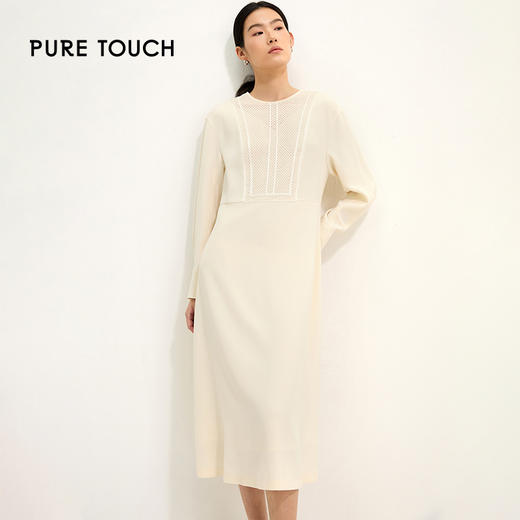 pure touch女士高腰气质连衣裙1349251010 商品图3