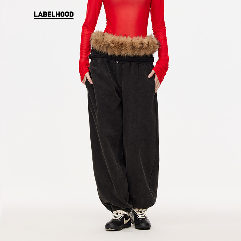 【TRINITE×LABELHOOD】蕾虎联名25早春豹纹小蛇毛衣环保皮草卫裤