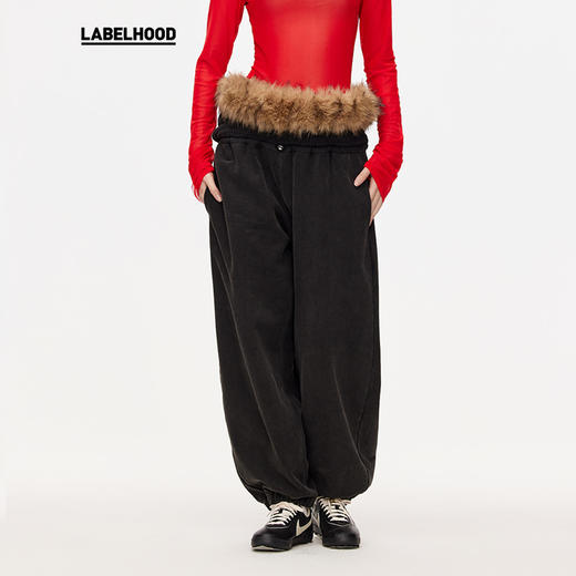 【TRINITE×LABELHOOD】蕾虎联名25早春豹纹小蛇毛衣环保皮草卫裤 商品图0