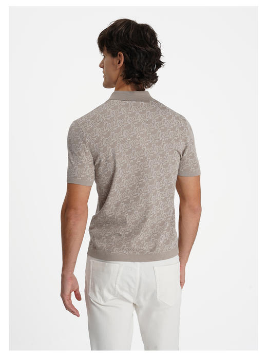 callisto卡其色棉混纺T恤 商品图4