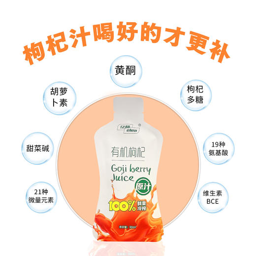 亿林有机枸杞原汁（30ML*10袋）/盒 商品图5