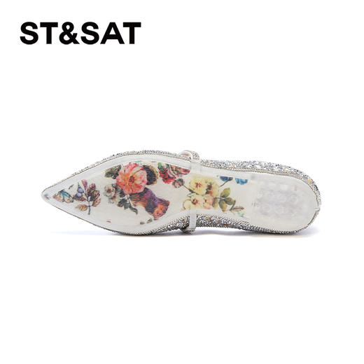 星期六精致千金风闪耀尖头平底单鞋SSD1111073 商品图11